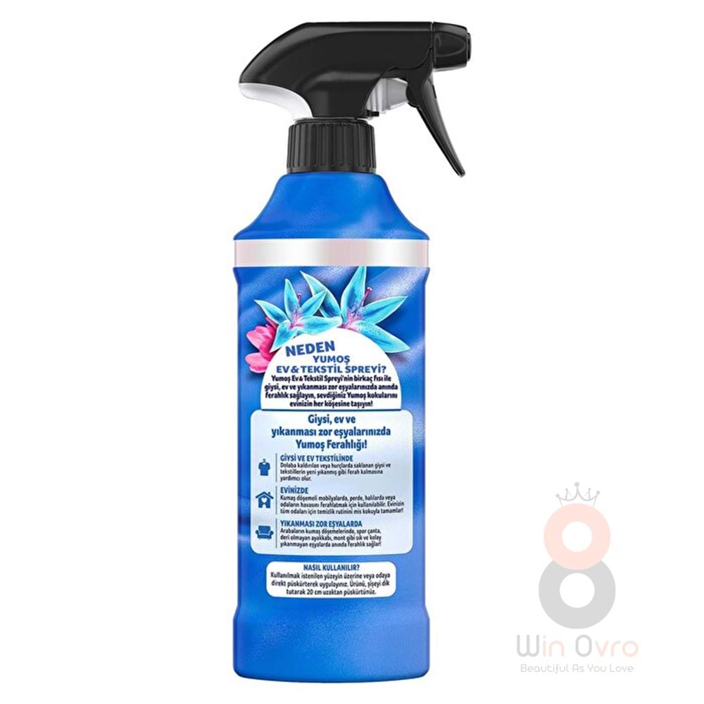Yumoş Ev ve Tekstil Spreyi Lilyum 450 ml
