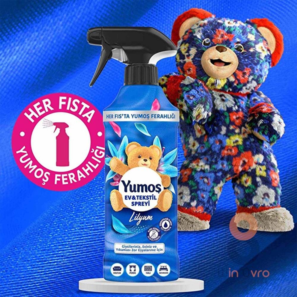 Yumoş Ev ve Tekstil Spreyi Lilyum 450 ml