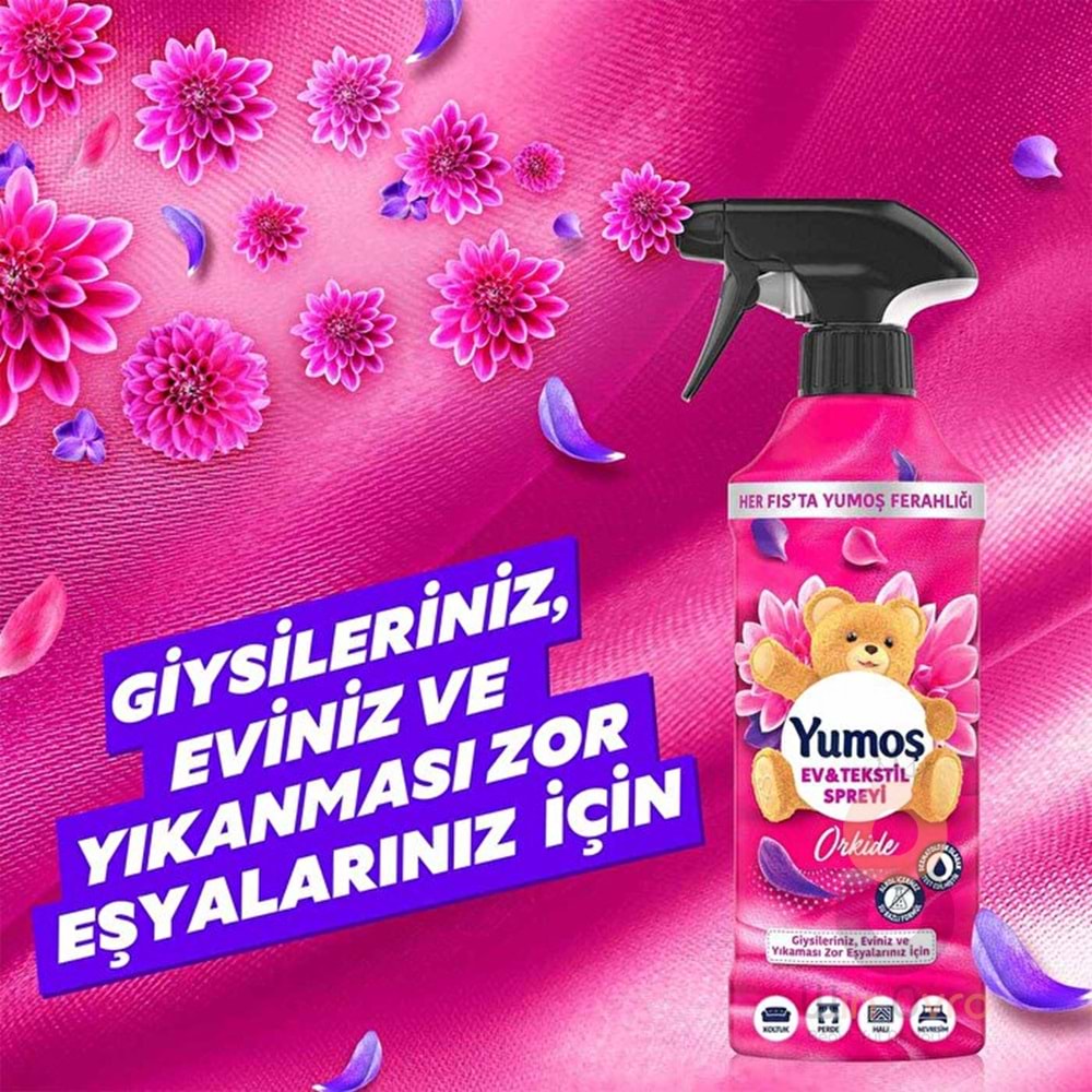 Yumoş Ev veTekstil Spreyi Orkide 450 ml