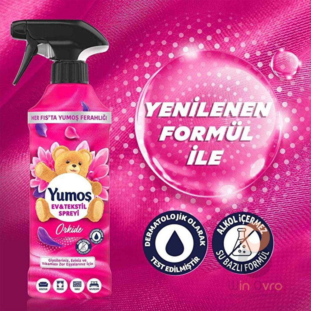 Yumoş Ev veTekstil Spreyi Orkide 450 ml