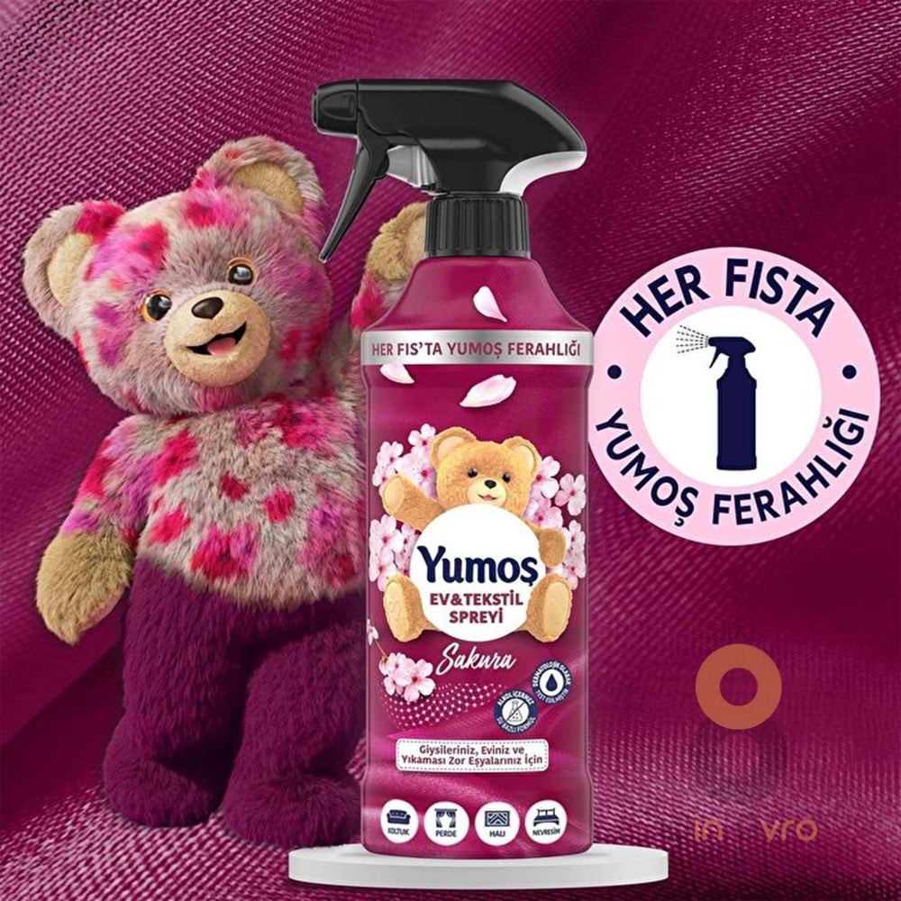 Yumoş Ev ve Tekstil Spreyi Sakura 450 ml