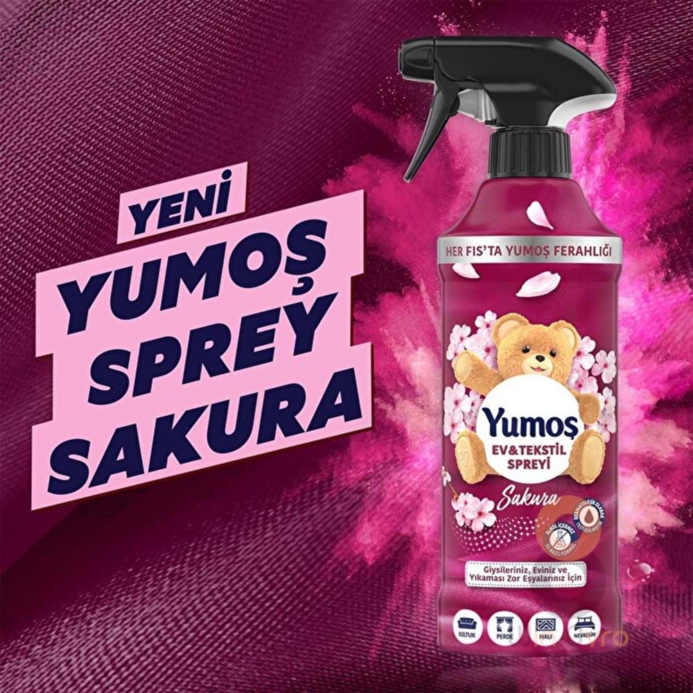 Yumoş Ev ve Tekstil Spreyi Sakura 450 ml