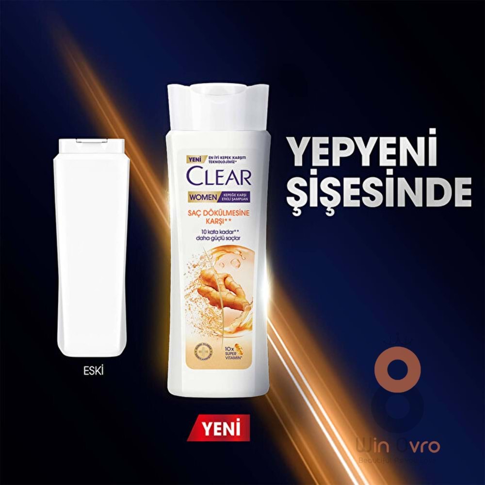 Clear Şampuan Saç Dökülmesine Karşı Zencefil Özü 350 ml