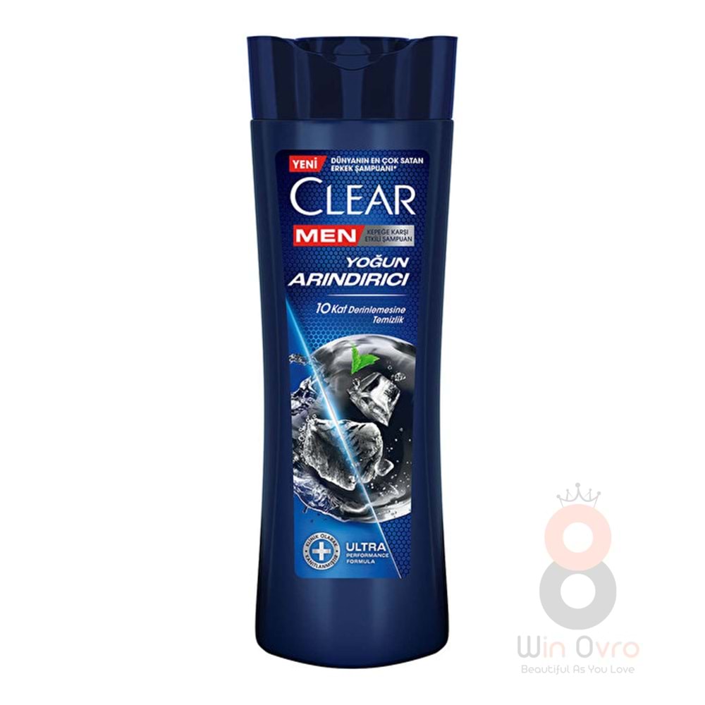 Clear Men Şampuan Yoğun Arındırıcı Kömür Kepeğe Karşı Etkili 350 ml