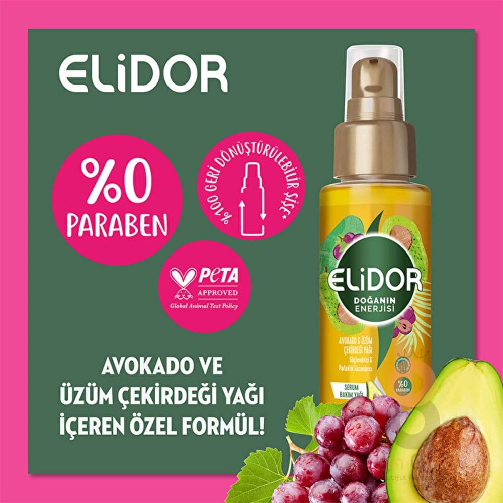 Elidor Saç Bakım Yağı Avokado 80 ml
