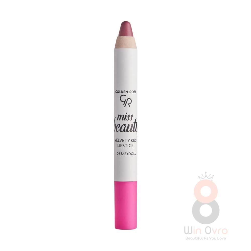 Golden Rose Miss Beauty Velvety Kiss Lipstick - 04 Babydoll - Mat Kalem Ruj