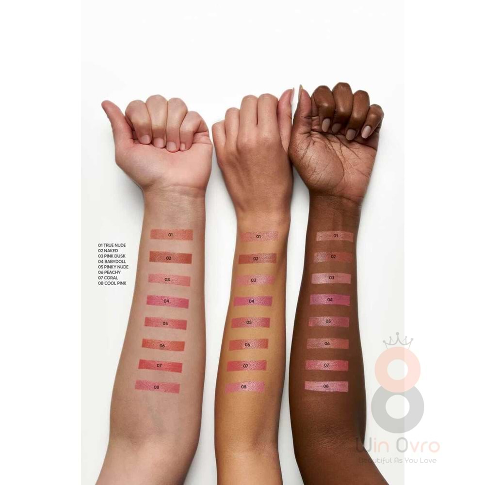 Golden Rose Miss Beauty Velvety Kiss Lipstick - 08 Cool Pink - Mat Kalem Ruj