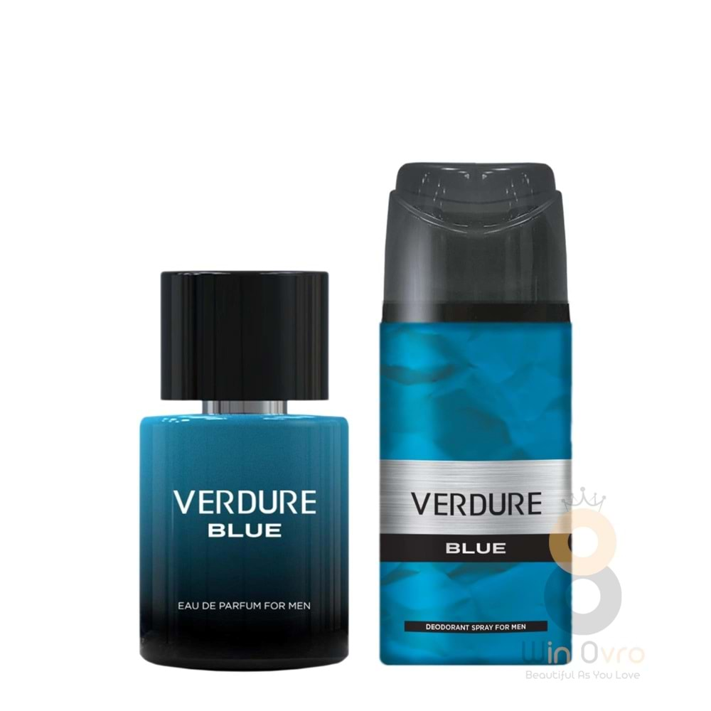 Verdure Blue Erkek Parfüm 100 ml + Deodorant 150 ml 2'li Set