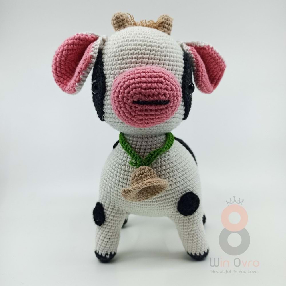 Artvin Amigurumi Organik Örgü Oyuncak Sevimli Buzağı