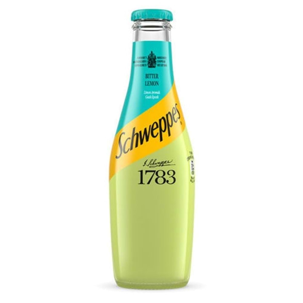 Schweppes Bitter Limon Aromalı Gazlı İçecek 250 ml.