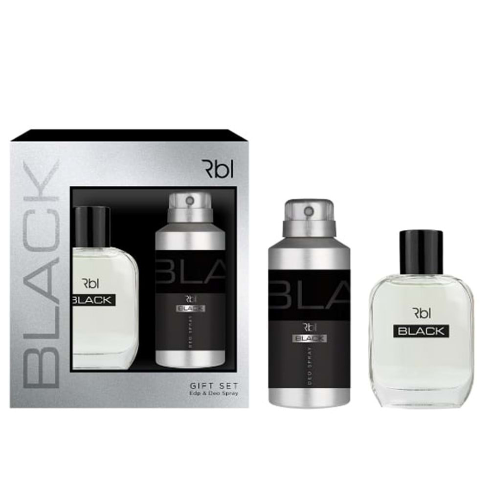 Rebul Black - Erkek Parfüm Seti 50 ml. Parfüm + 150 ml Deo.