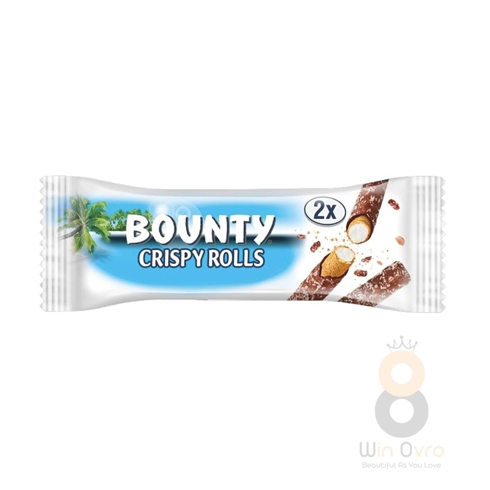 Bounty Coconut Crispy Rolls Hindistan Cevizi Aromalı Çıtır Rulo Gofret 23.4 gr.