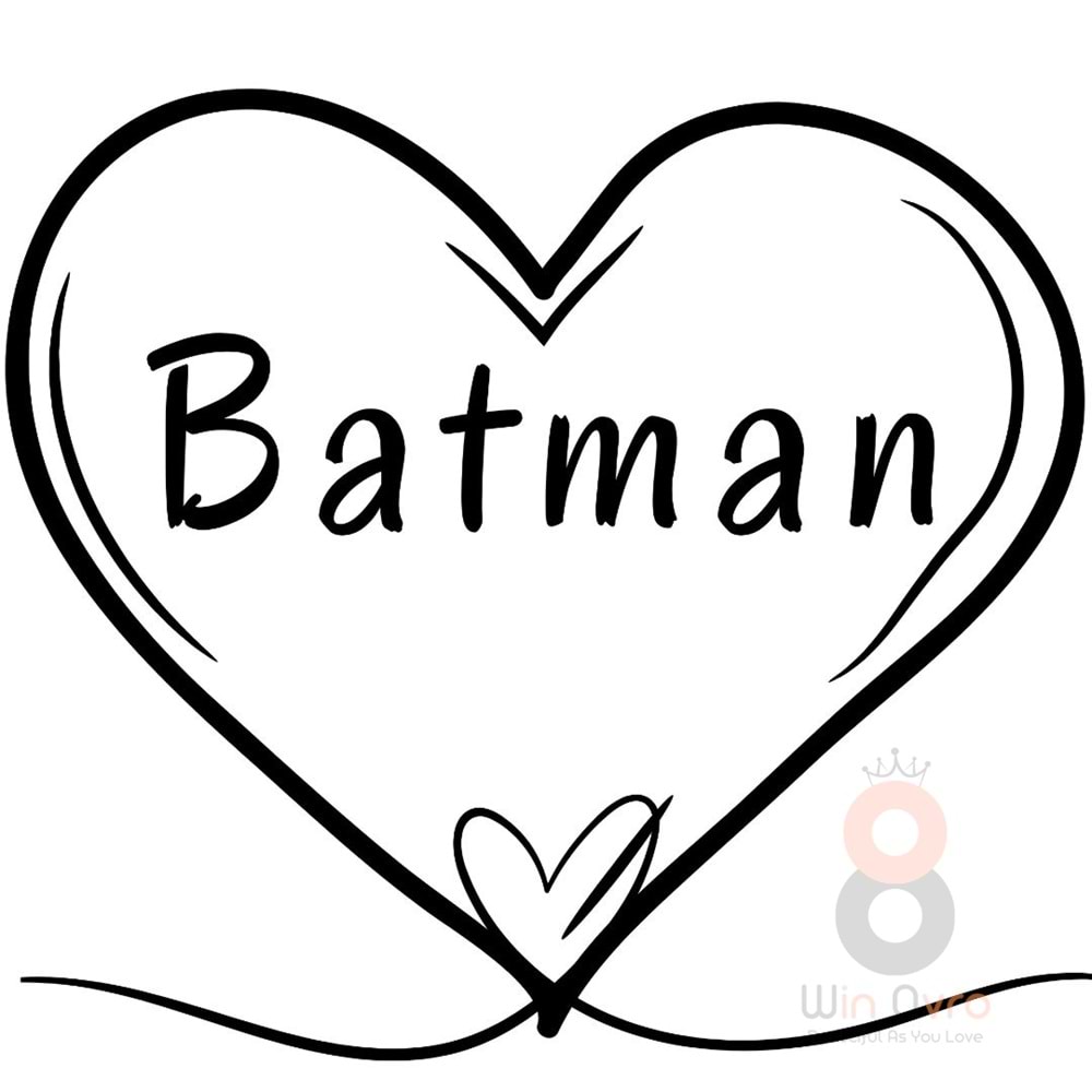 Win Ovro Premium Ultra Beyaz Porselen Kupa Bardak Çift Yönlü Baskılı - Batman