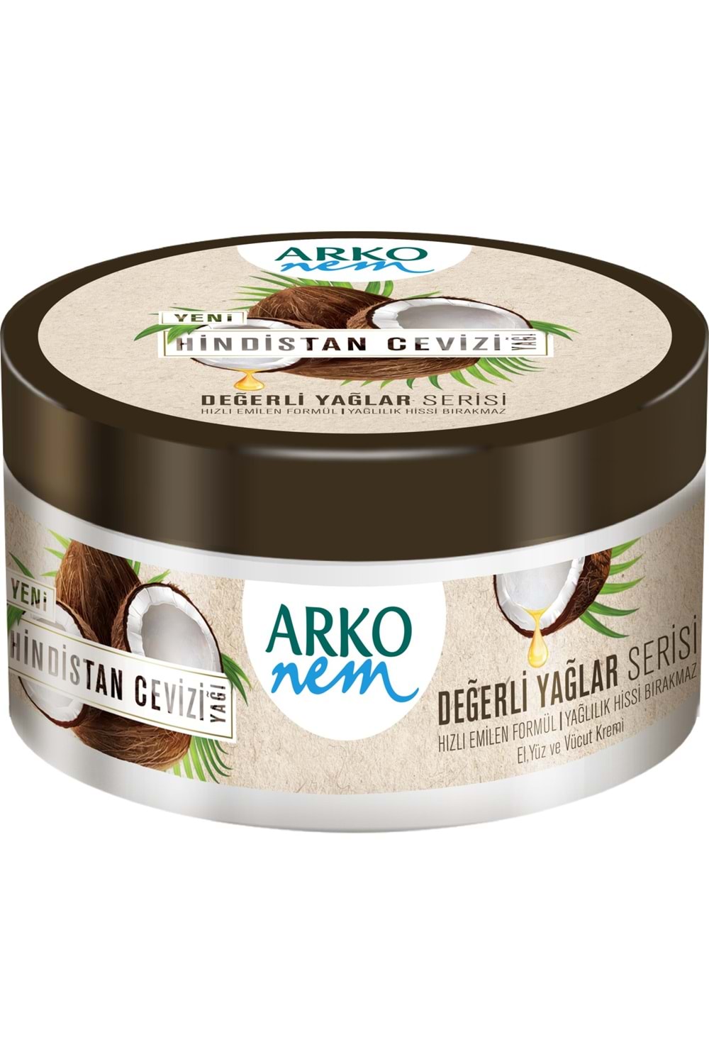 Arko Nem Değerli Yağlar Hindistan Cevizi Yağlı Krem 250 ml