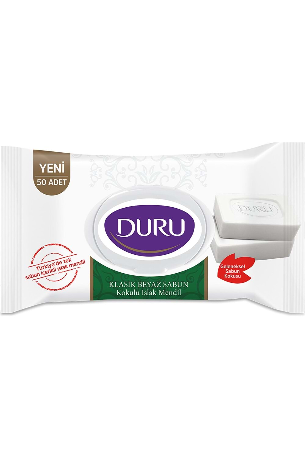 Duru Beyaz Sabun Kokulu Islak Mendil 50 Adet