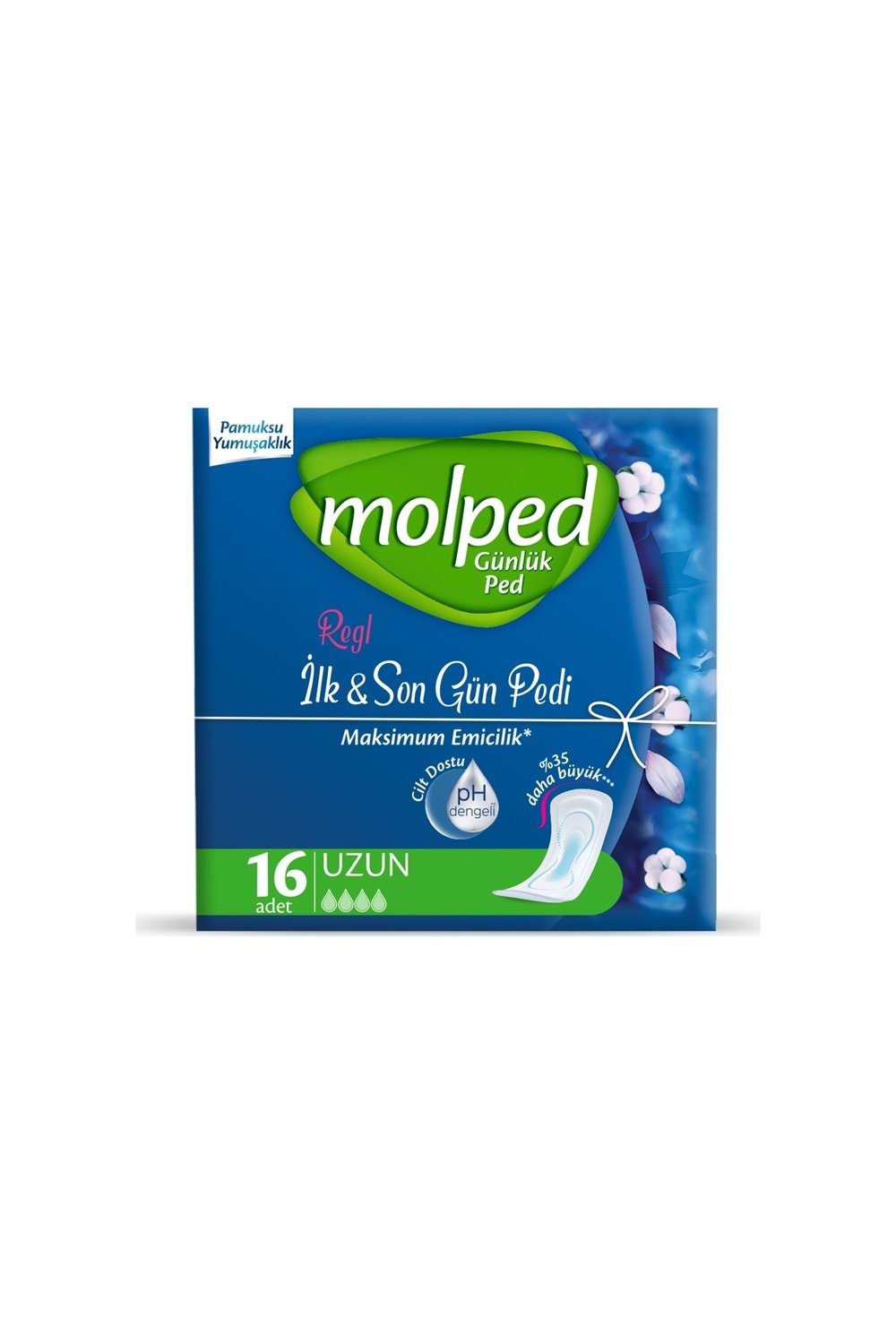 Molped İlk & Son Gün Günlük Ped 16'Lı