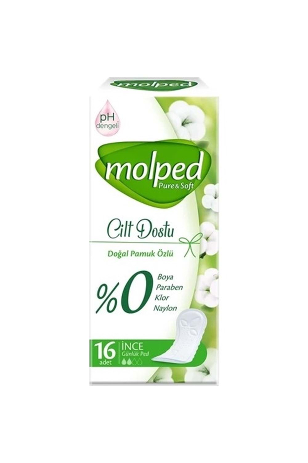 Molped Günlük Ped Pure & Soft 16'lı İnce