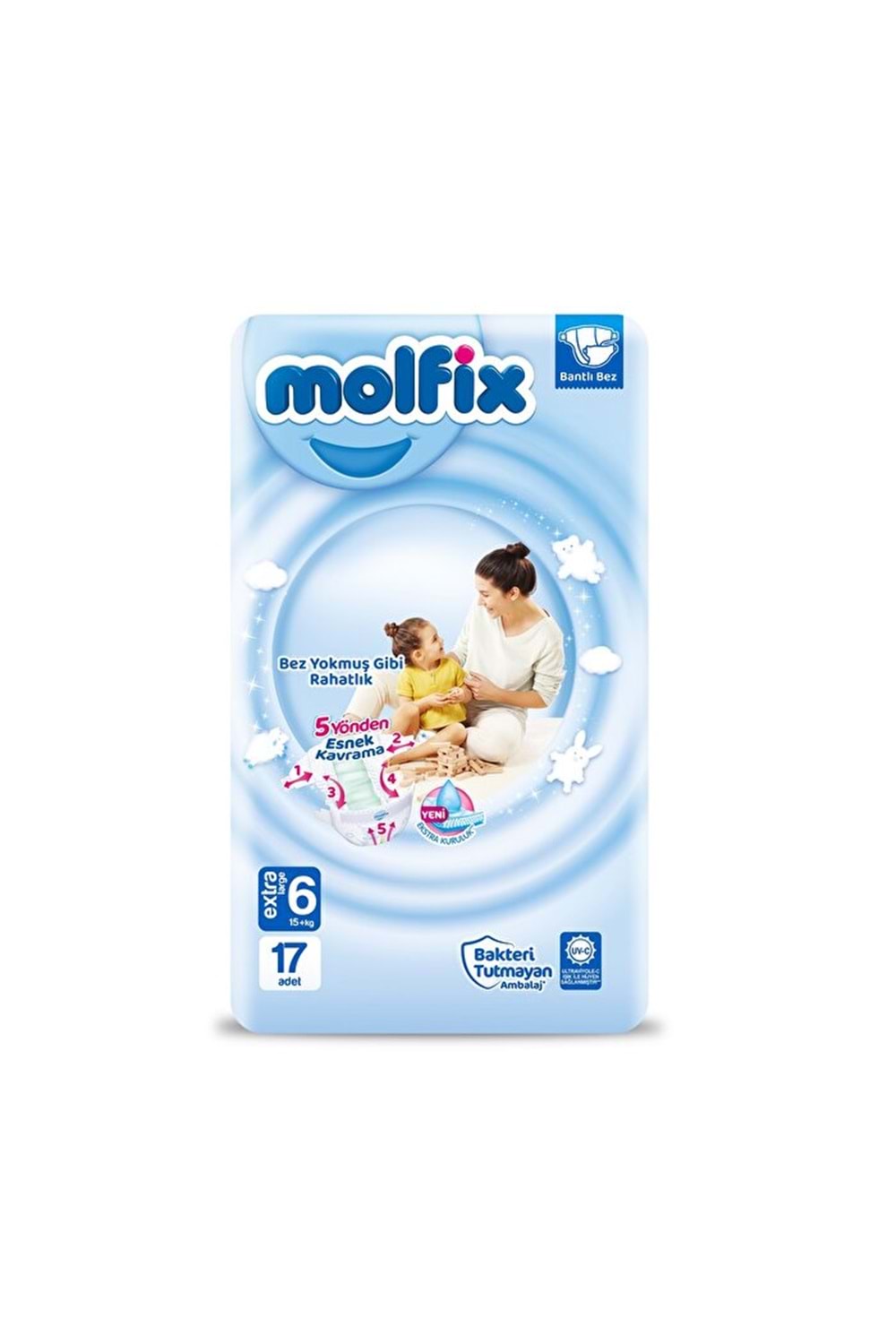 Molfix Bebek Bezi Extra Large +15 kg 17'li