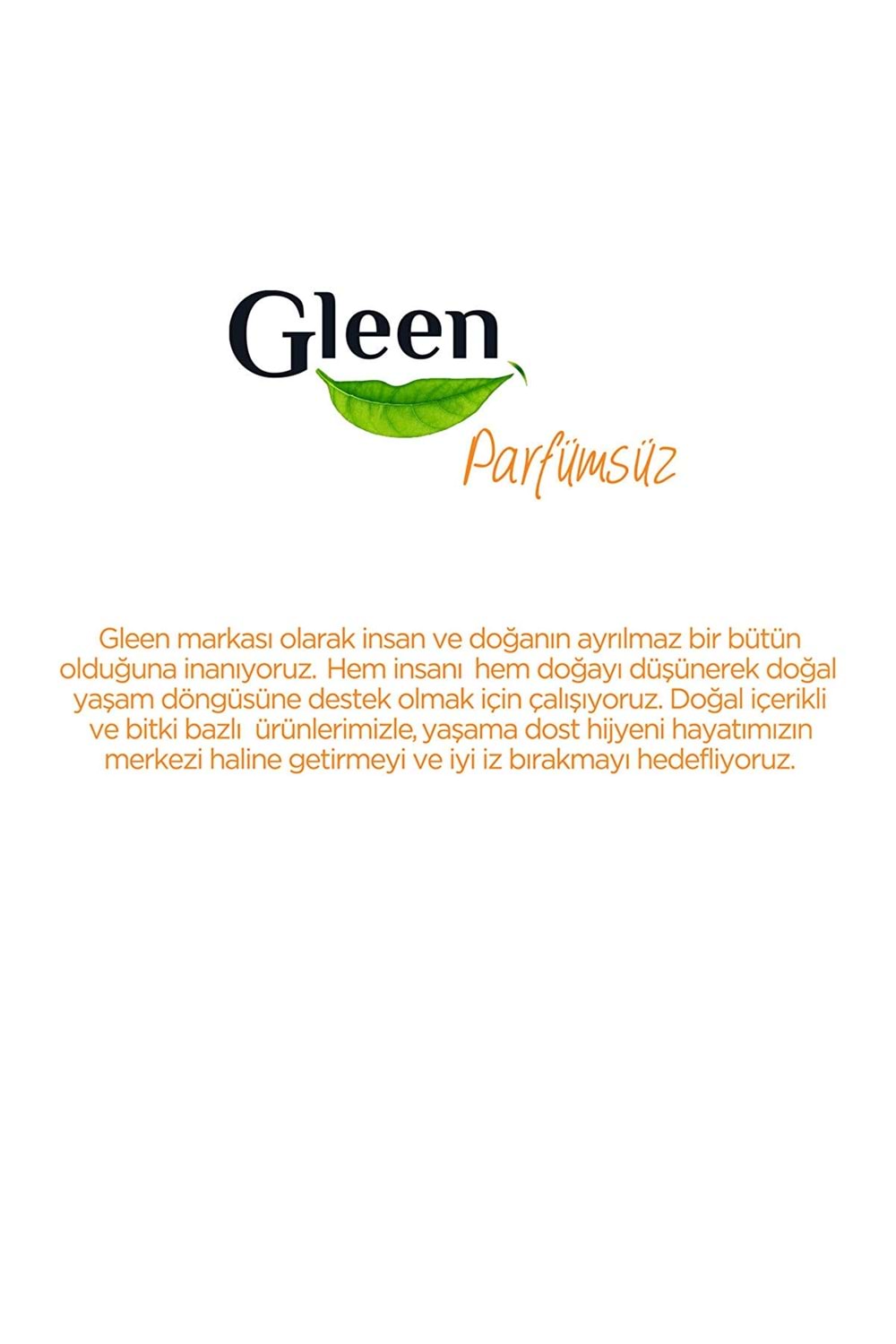 Gleen Organik Içerikli Vegan 1 Lt Parfümsüz Sprey Yüzey Temizleyici