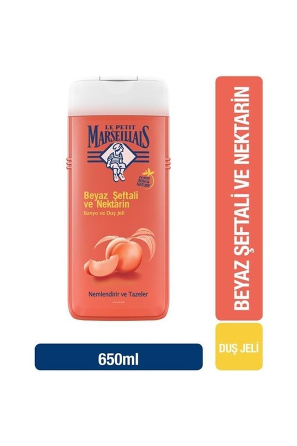 Le Petit Marseillais Beyaz Şeftali ve Nektarin Duş Jeli 650 ml