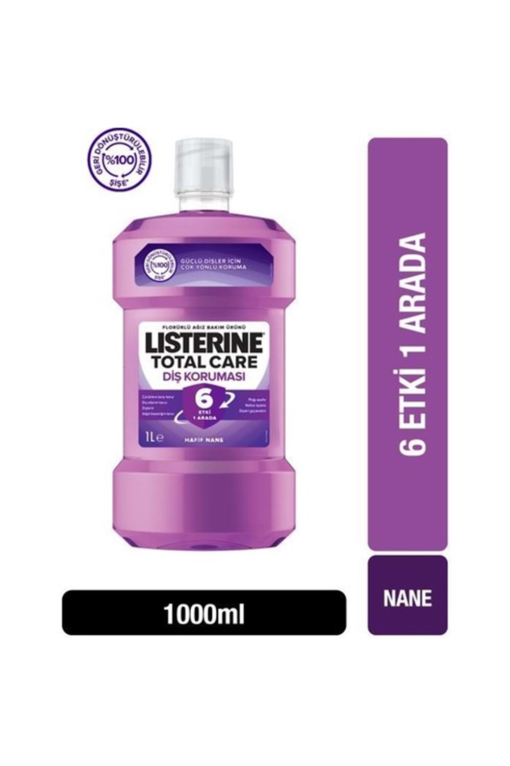 Listerine MthWsh total care ferah Nane 1000ml.