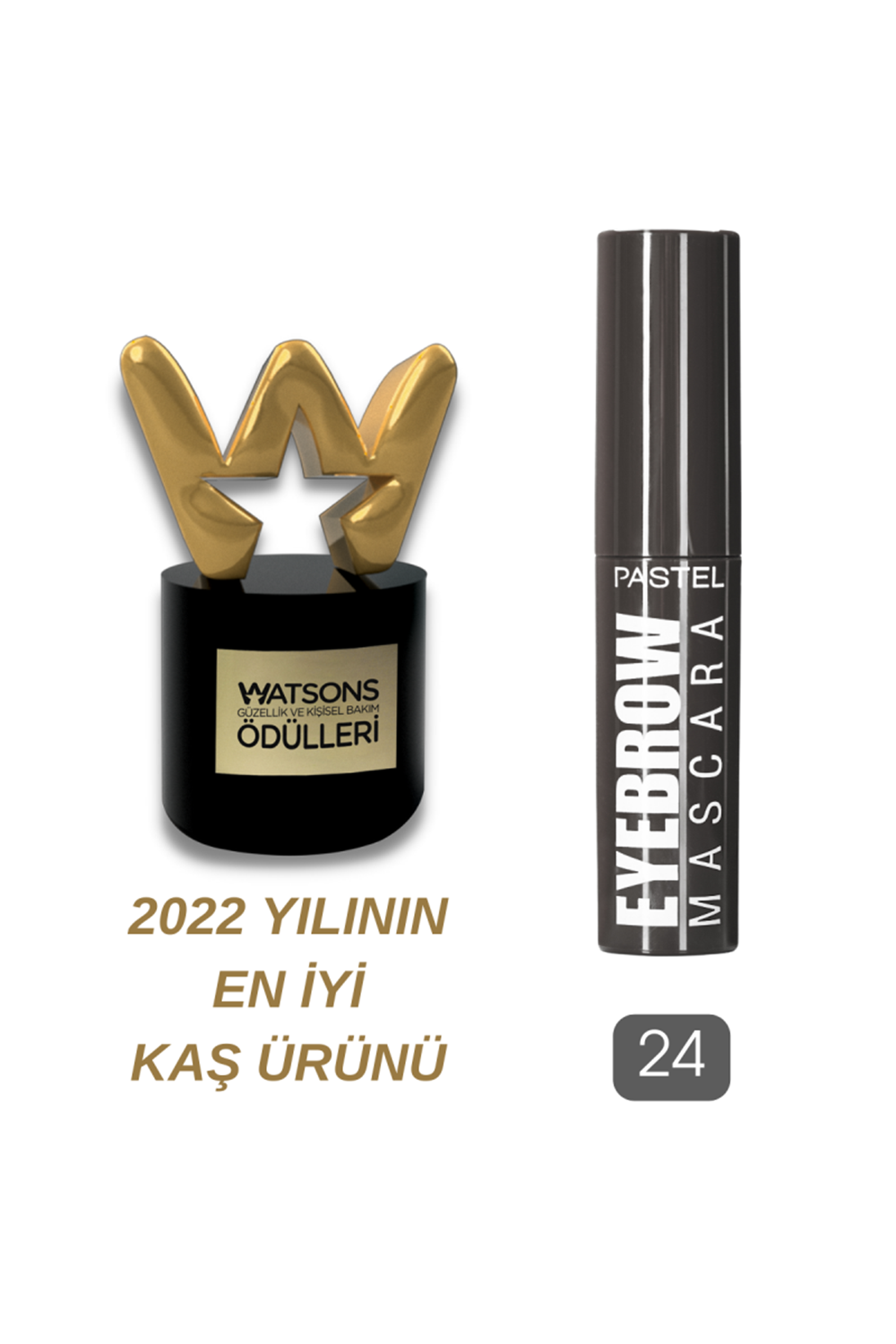 Pastel Eyebrow Mascara - Kaş Maskarası 24 Deep Brown