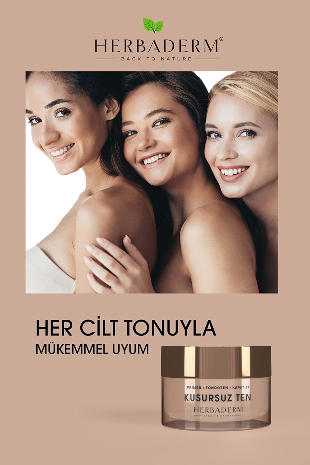 Herbaderm Kusursuz Ten Primer, Fondöten, Kapatıcı, Nomakeup makeup