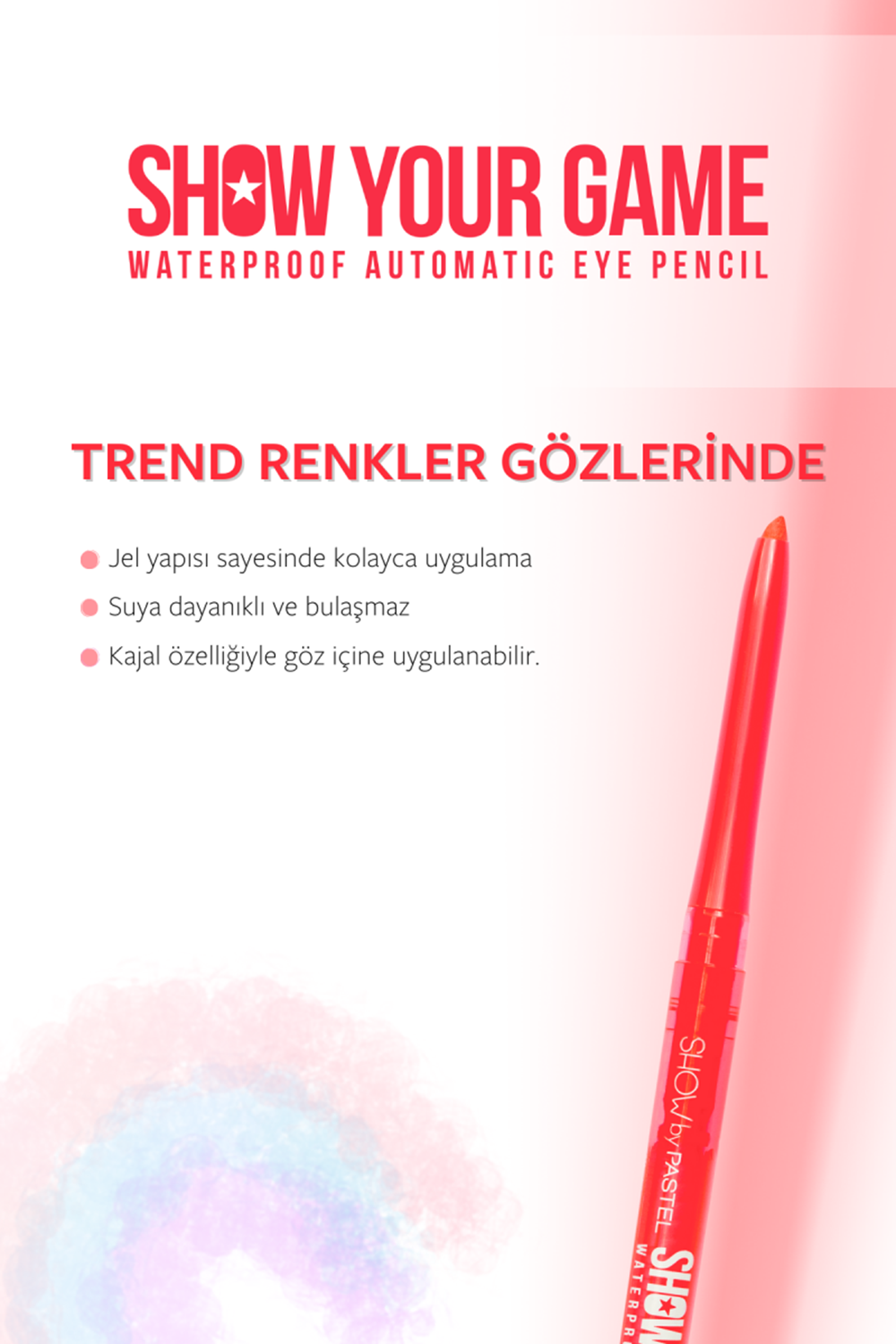 Show By Pastel Show Your Game Waterproof Gel Eye Pencil - Suya Dayanıklı Jel Göz Kalemi 409 0.28 g