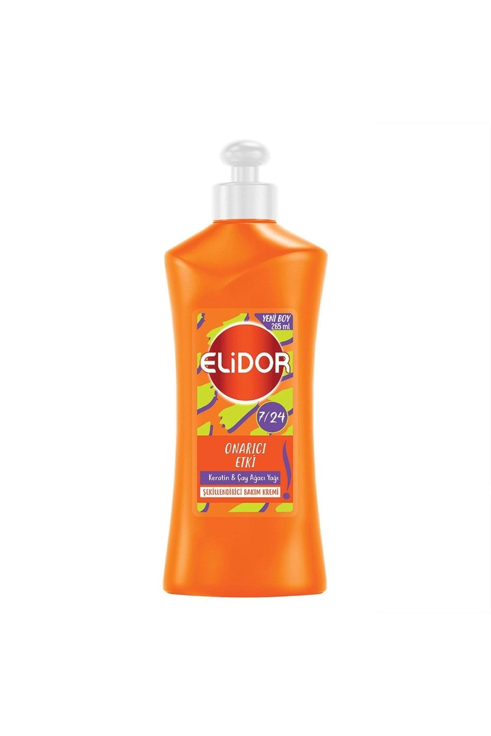 Elidor 7/24 Şekillendirici Saç Bakım Kremi Onarıcı Etki Keratin & Çay Ağacı Yağı 265 Ml