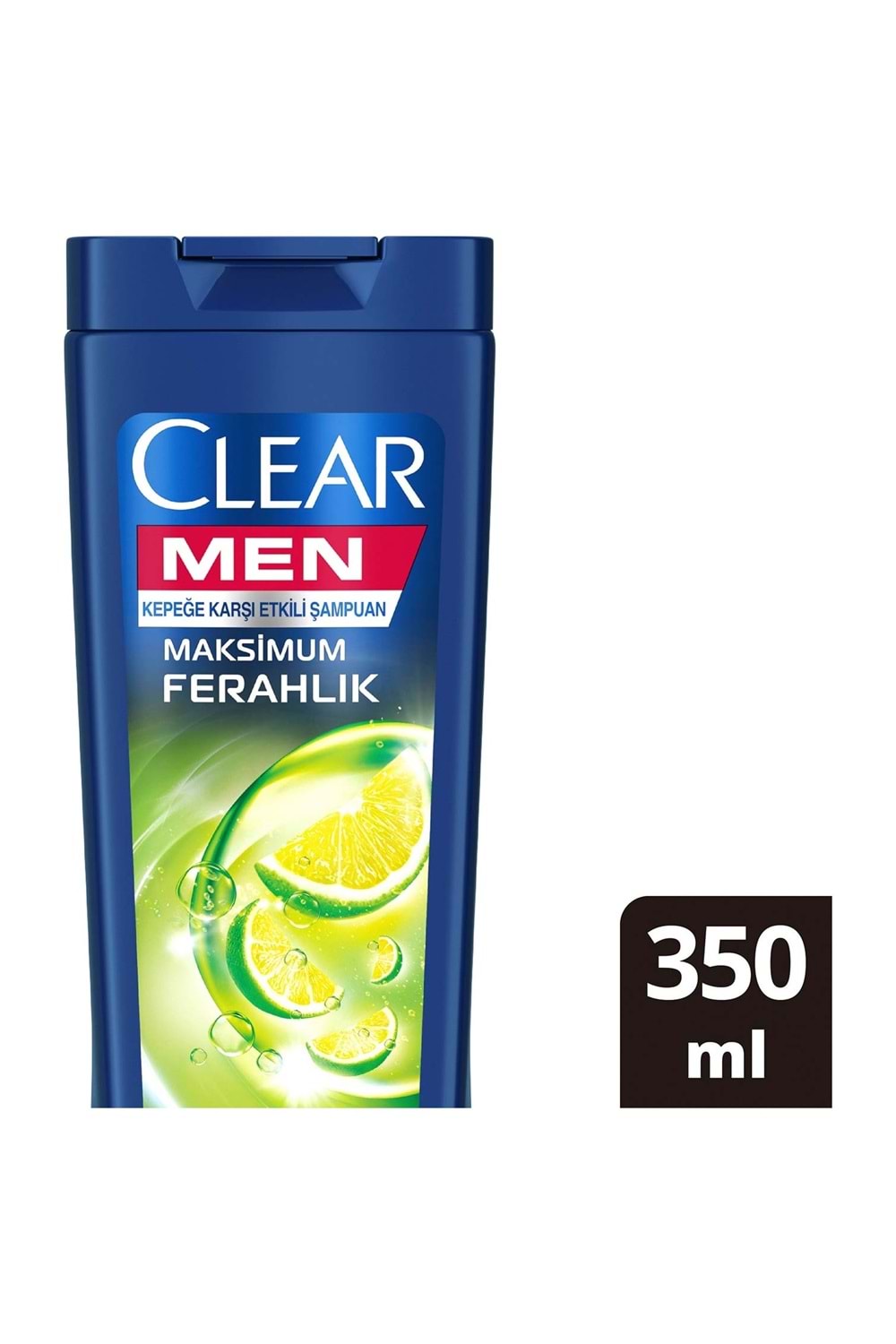 Clear Men Kepeğe Karşı Etkili Şampuan Maksimum Ferahlık Yağlı Saç Derisi İçin Limon Özlü 350 ml