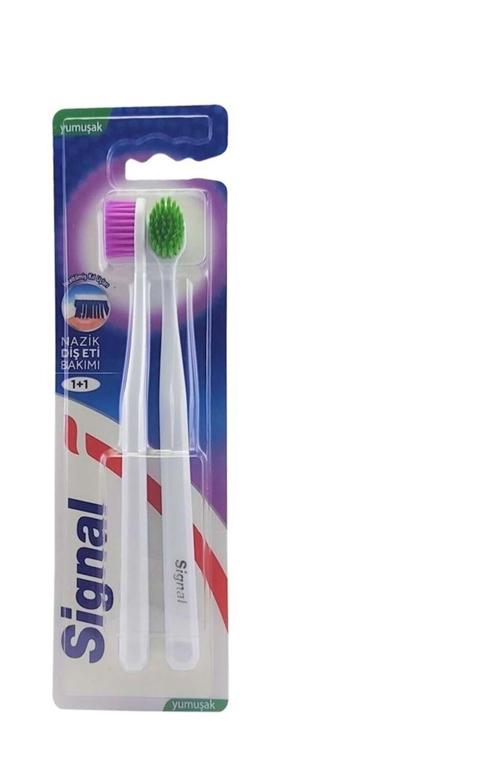 Signal Nazik Diş Eti Diş Fırçası Yumuşak 1+1