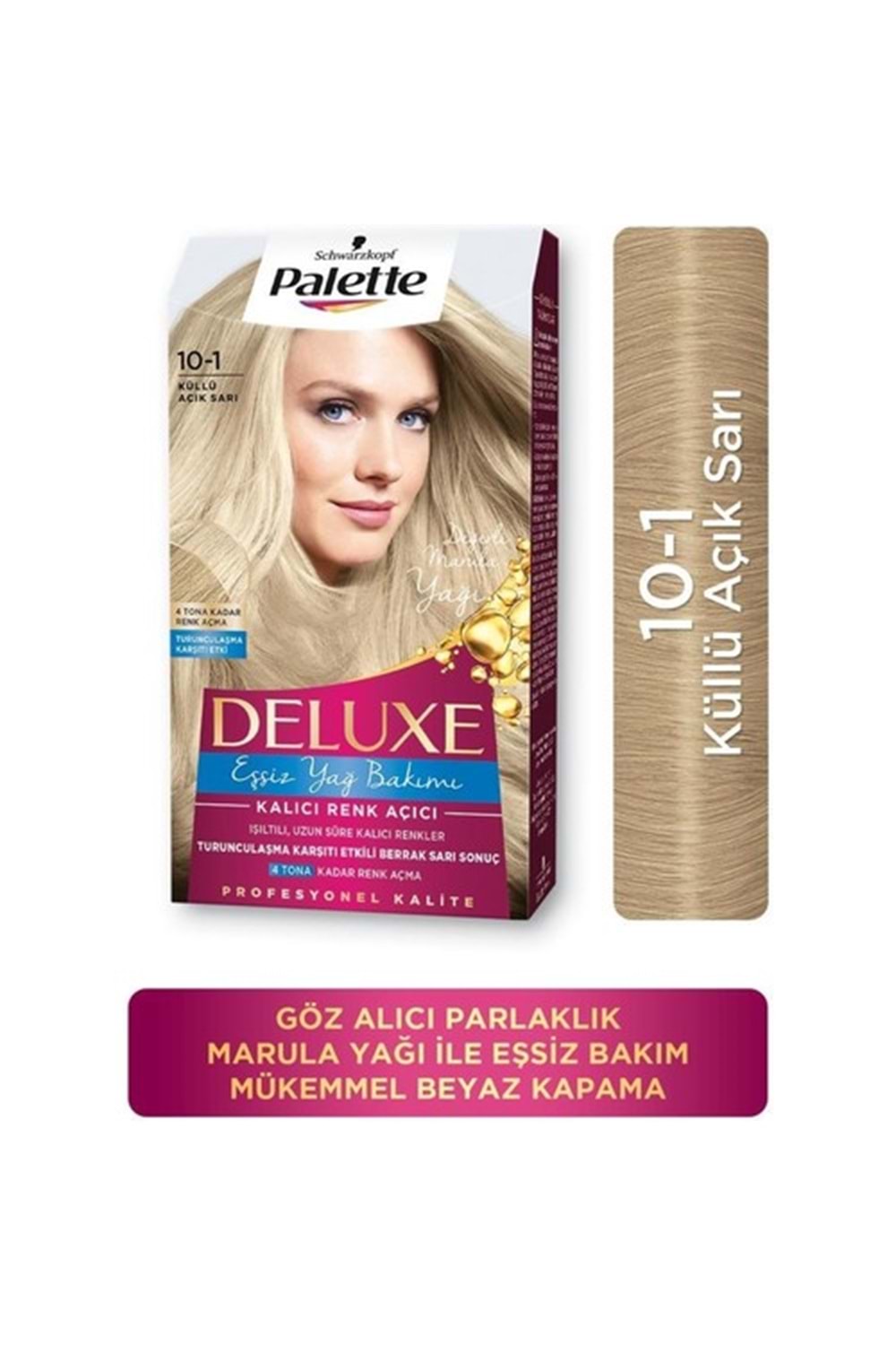 Palette Deluxe Yoğun Renkler 10-1 Küllü Açık Sarı Saç Boyası