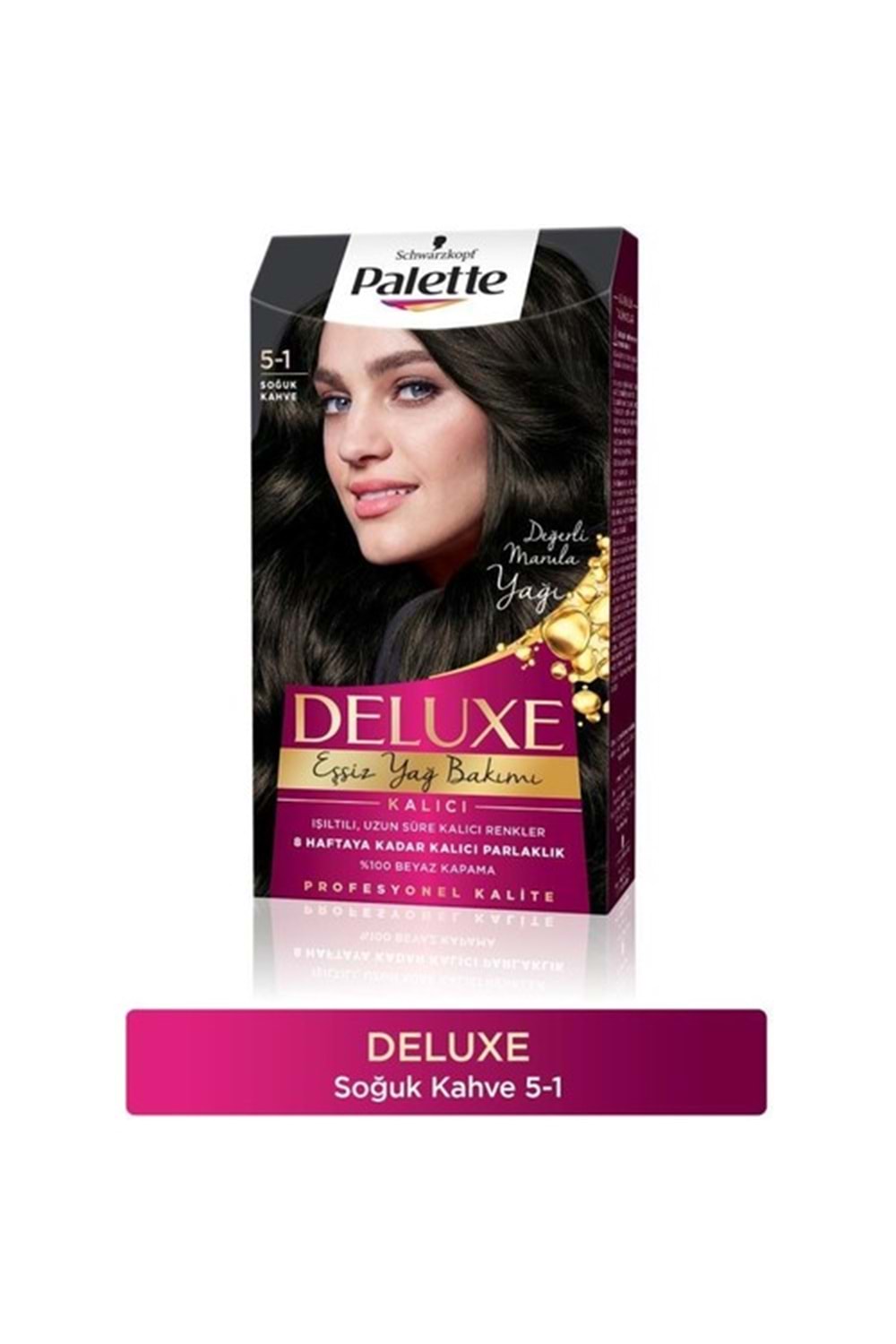 Palette Deluxe Yoğun Renkler 5-1 Soğuk Kahve Saç Boyası
