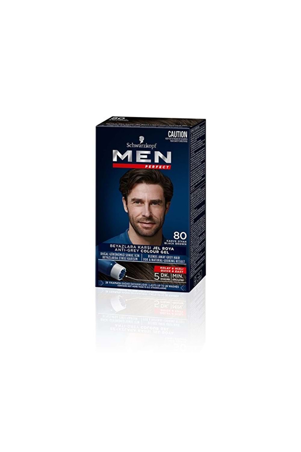 Men Perfect Saç Boyası Kahve Siyah 80 - 50 ml