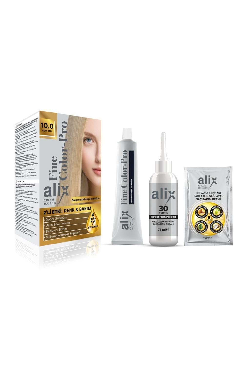 Alix Saç Boyası 10.0 Açık Sarı 50 ml