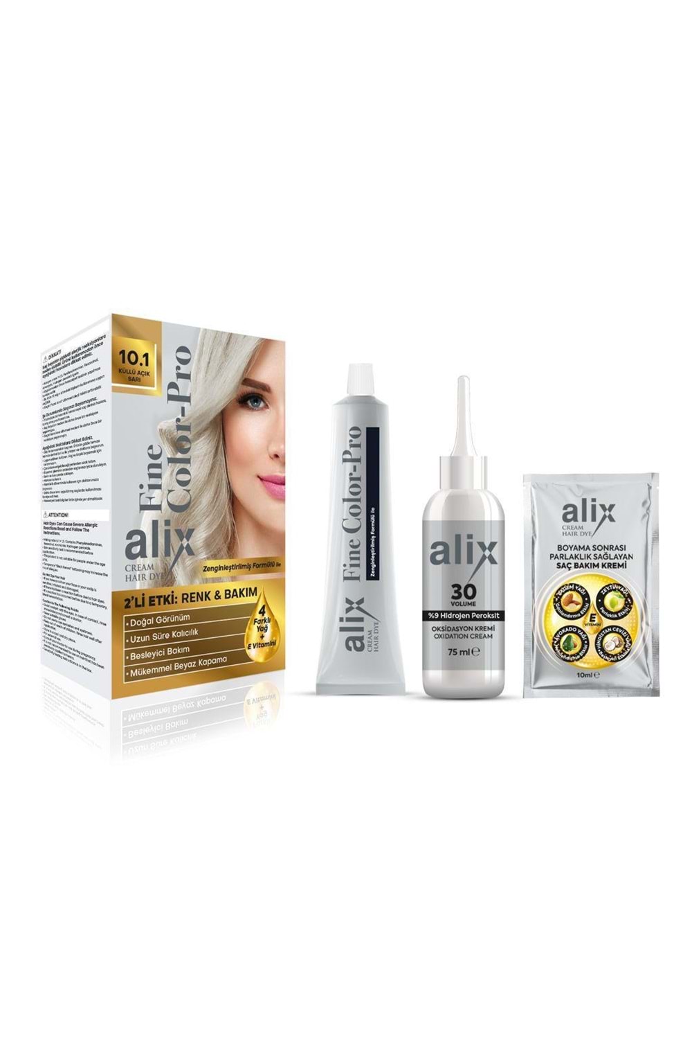 Alix Saç Boyası 10.1 Küllü Açık Sarı 50 ml