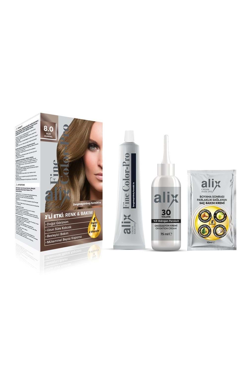 Alix Saç Boyası 8.0 Açık Kumral 50 ml