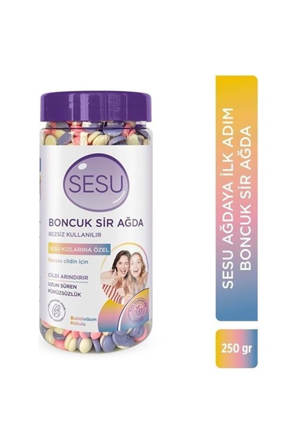 Sesu Boncuk Sir Ağda Hassas Bezsiz Kullanım 250 G