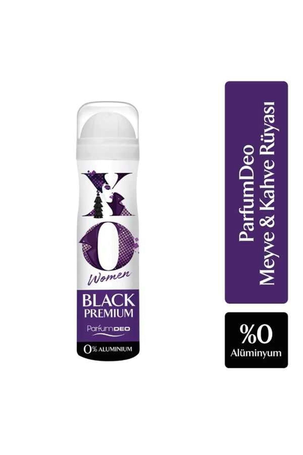 Xo Women Black Premium Kadın Deodorant 150 Ml