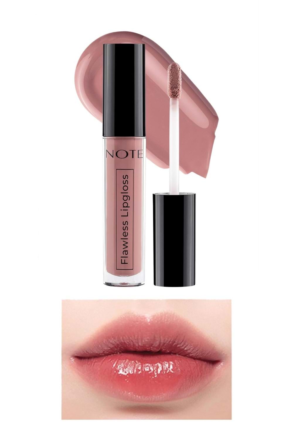 Note Flawless Lipgloss Nemlendirici Etkili Parlak Ruj 03 Dried Rose - Pembe