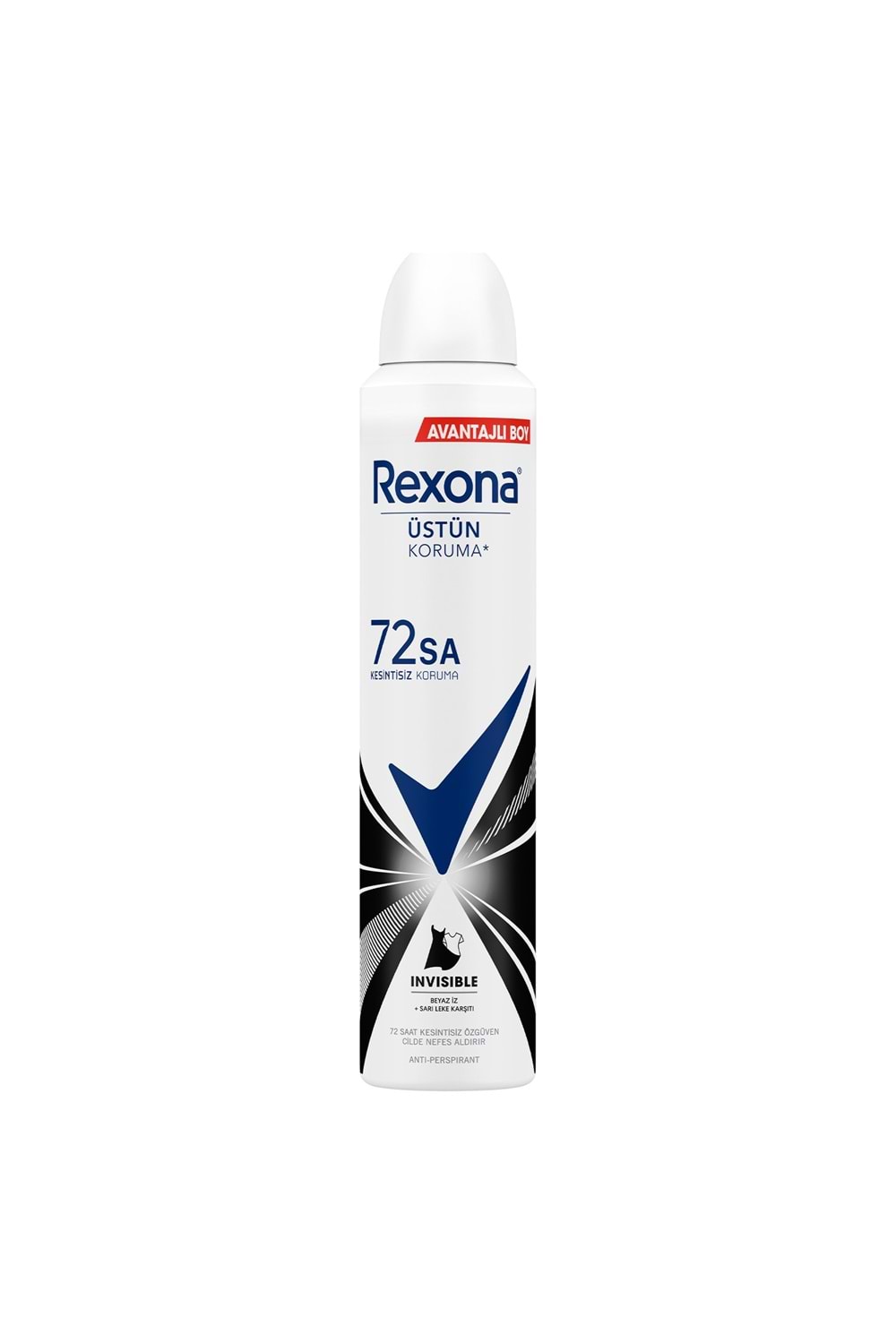 Rexona Kadın Sprey Deodorant Invisible Beyaz Iz Sarı Leke Karşıtı 200 ml