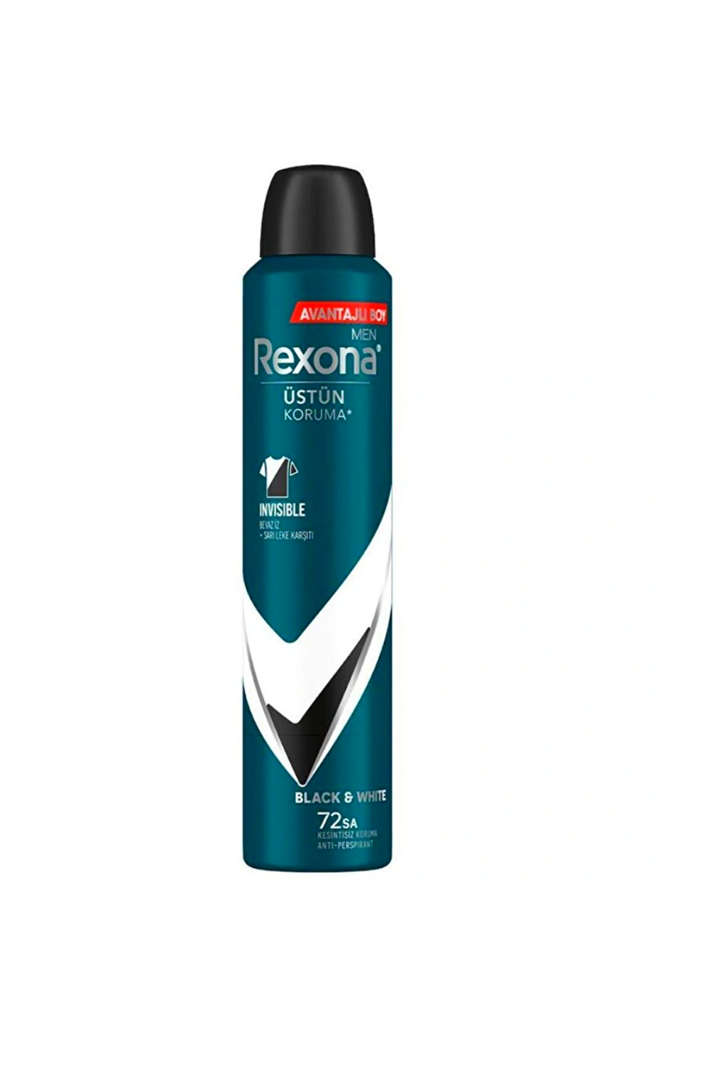 Rexona Men Erkek Sprey Deodorant Invisible Black White 200 ml
