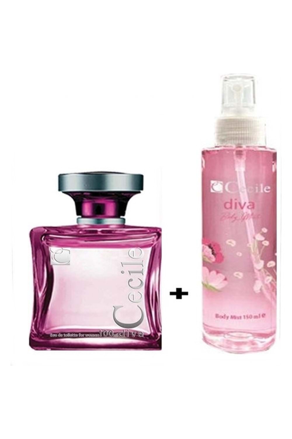 Cecile Diva 100 ml Kadın Parfüm + Cecile Diva Body Mist Sprey 150 ml