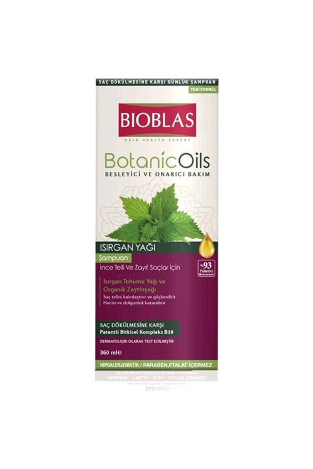 Bioblas Şampuan Botanic Oils 360 ml Isırgan Yağı