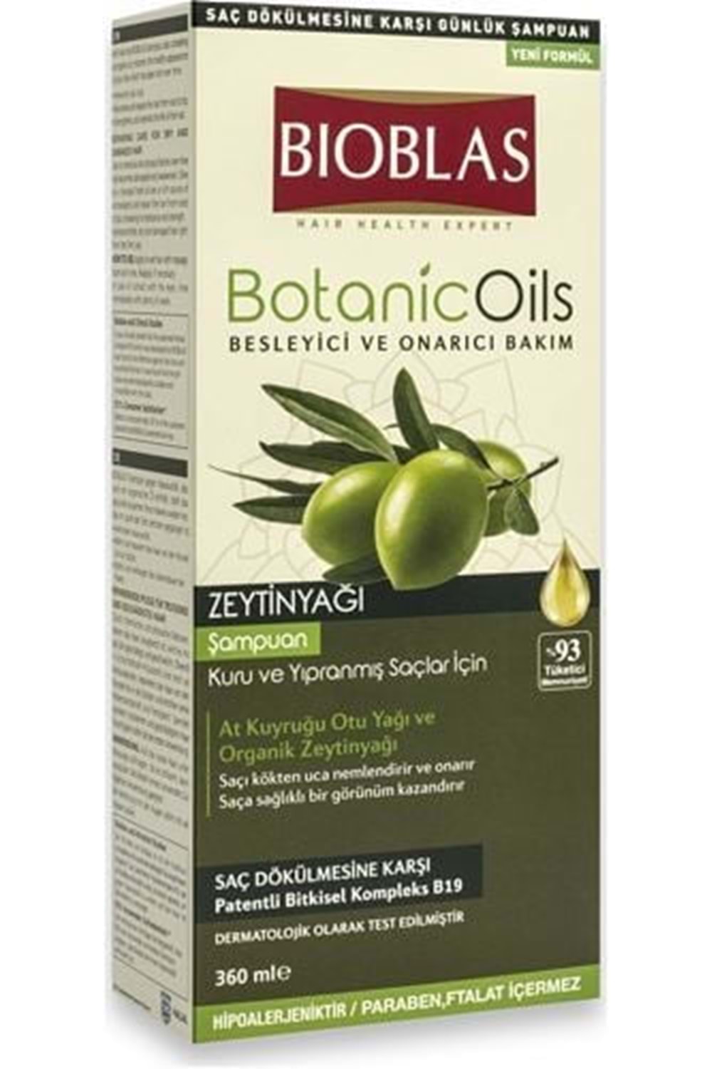 Bioblas Botanic Oils Zeytinyağlı Onarıcı Şampuan