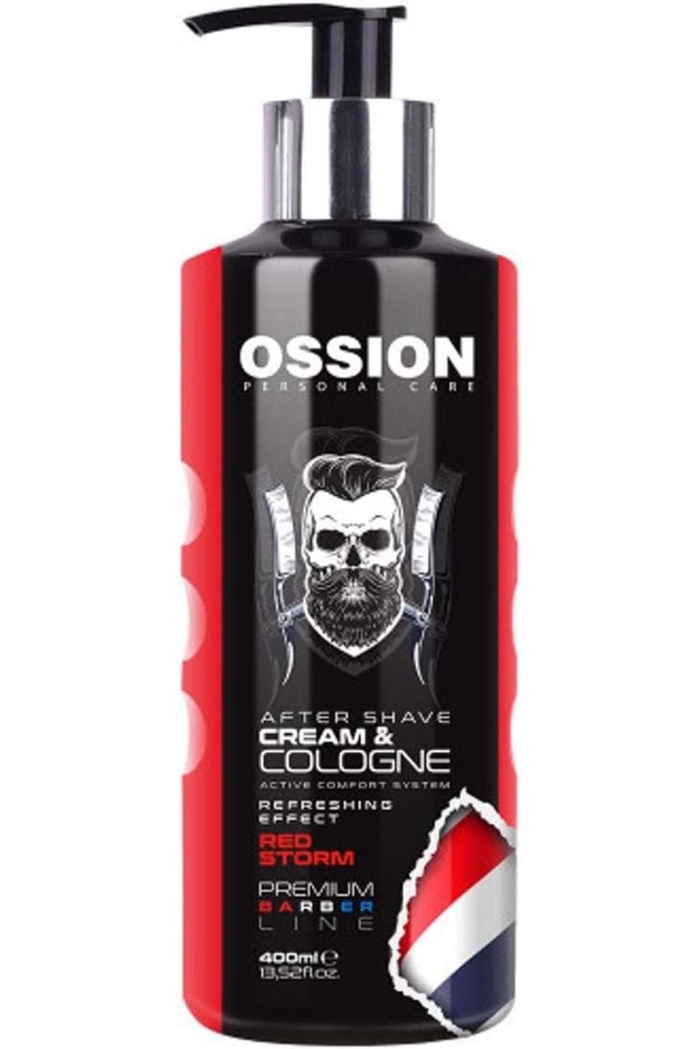 Morfose Ossion Premium Barber Line Series After Shave Cream & Cologne Red Storm 400 ml