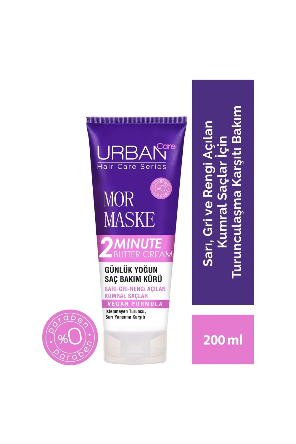 Urban Care Sarı,gri ve Açık Kumral Saçlar Renk Düzenleyici Bakım Kürü 200 ml