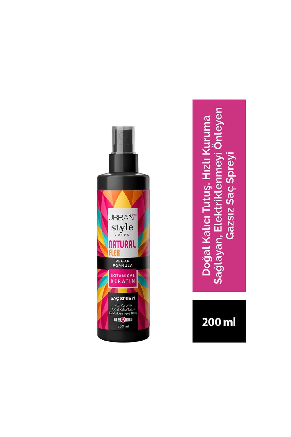 Urban Care Style Guide Natural Flex Gazsız Saç Sprey