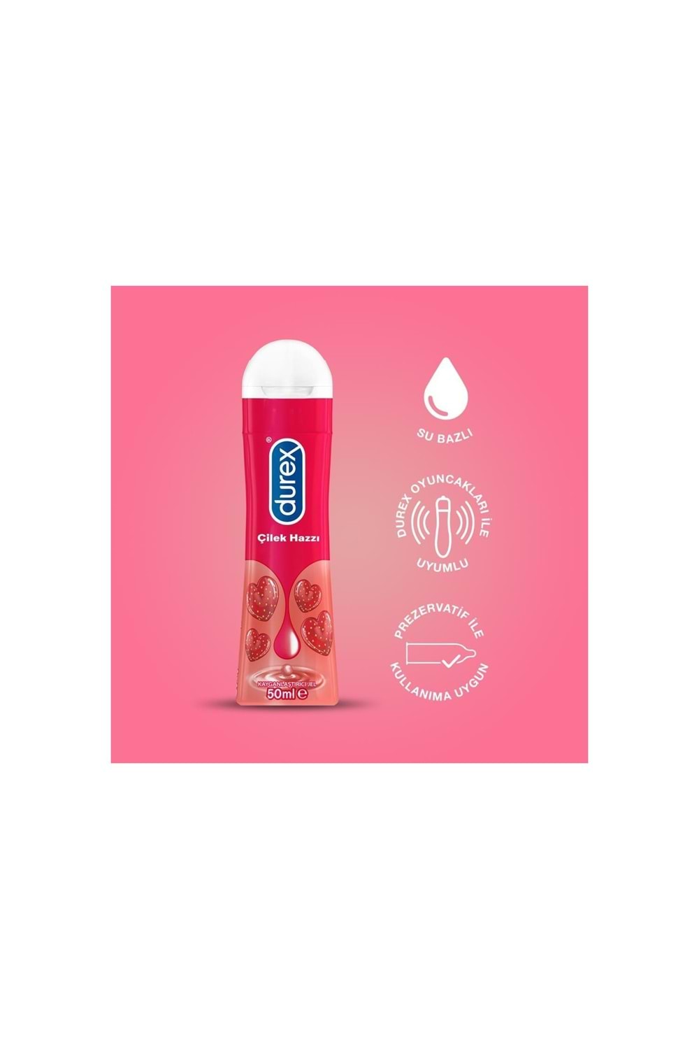 Durex Çilek Hazzı Kayganlaştırıcı Jel 50 ml
