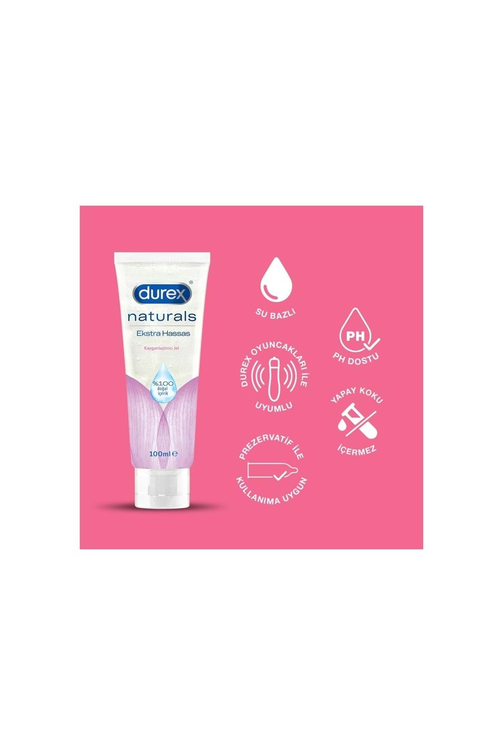 Durex Naturals Ekstra Hassas Kayganlaştırıcı Jel 100 ml